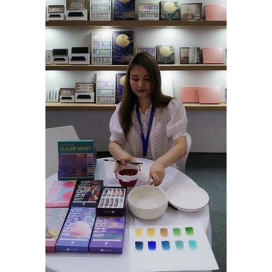 Màu nước Super Vision theo chủ đề họa sĩ marcaron - Thị Tước CAAM full bộ