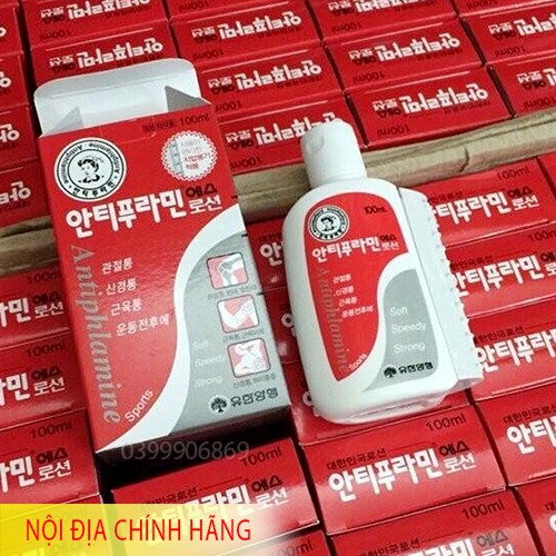 Combo 3 chai Dầu Nóng Xoa Bóp Hàn Quốc Antiphlamine 100ml