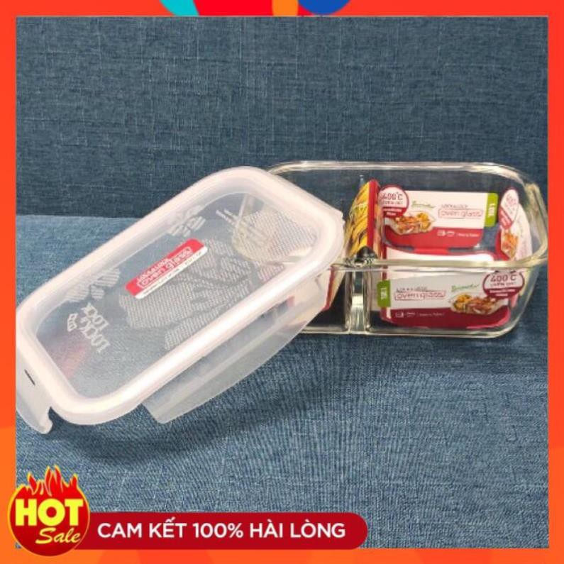 Hộp thủy tinh chia 2 ngăn Lock&Lock LLG445 1L quà tặng từ pediasure