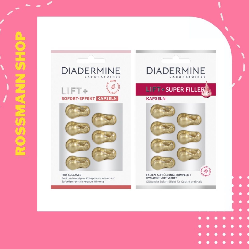viên nang duỡng da bổ sung collagen diadermine lift + sofort effekt - Nội địa Đức