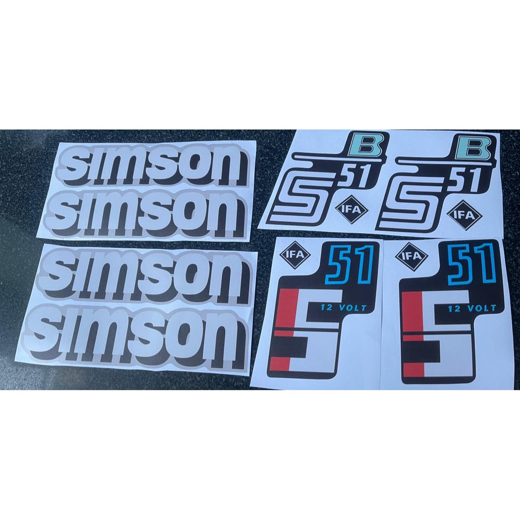 Hình dán tem xe logo cho SIMSON S50 S51