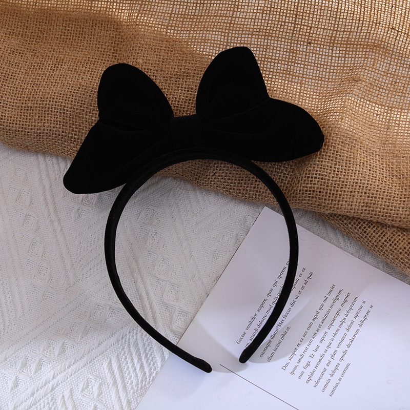 Băng Đô Nhung Thắt Nơ Ba Chiều Cao Cấp Dễ Thương Phong Cách Mới Dành Cho Bạn Nữ