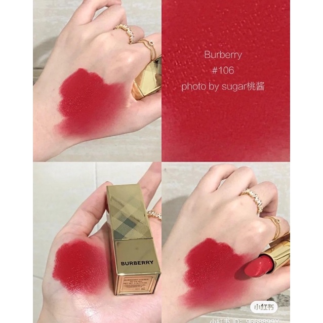 Son Burberry Kisses Matte 106 The Red - Đỏ Tươi Phiên Bản Mới Nhất 2022