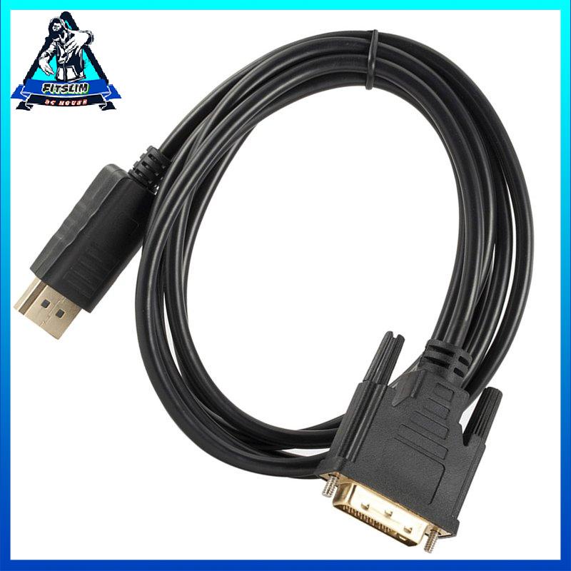 [Fitslim] DP to DVI adapter cable Displayport to DVI 24+1 adapter cable 1.8 meters