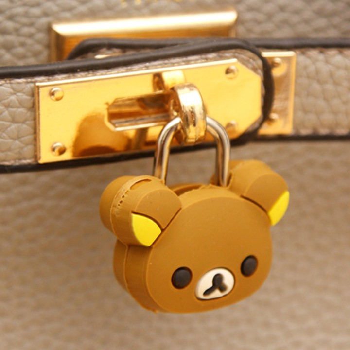 Ổ khóa mini thiết kế kiểu dáng nhỏ gọn nhiều hình dễ thương dùng để khóa vali , ống tiết kiệm cực kỳ đáng yêu F665SP3