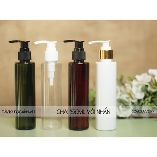 CHAI 150ML VÒI NHẤN XI VÀNG