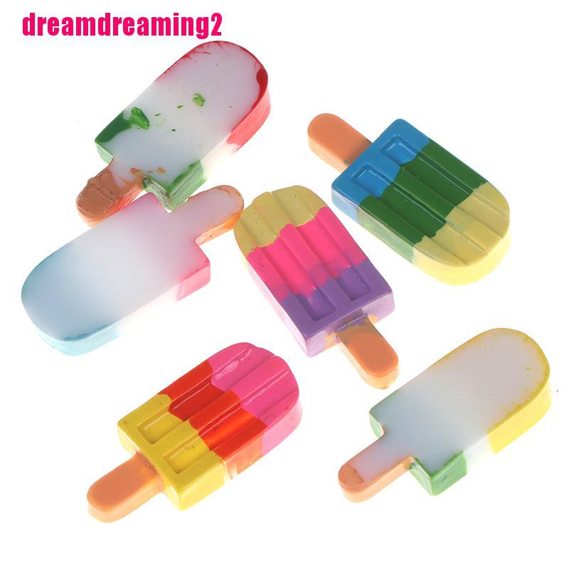 Bộ 5 Que Kem Mini Nhiều Màu Tỉ Lệ 1: 12 Dùng Trang Trí Nhà Cửa