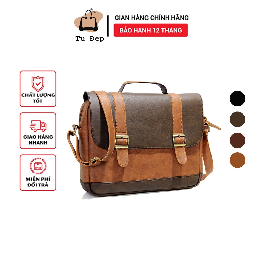 Cặp Da Nam Công Sở Cao Cấp Túi Da Đeo Chéo Nam Đựng Laptop 13 inch Cao Cấp Cặp Xách Công Sở Đựng Tài Liệu Ca 20 | BigBuy360 - bigbuy360.vn