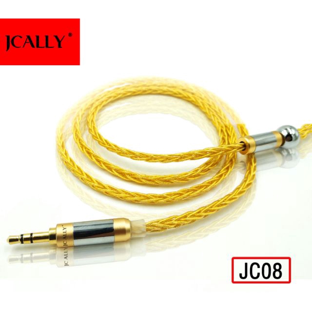 JCALLY JC08 cable 8 Strands 5N oxygen-free copper 8 strands 200 cores Cable MMCX
