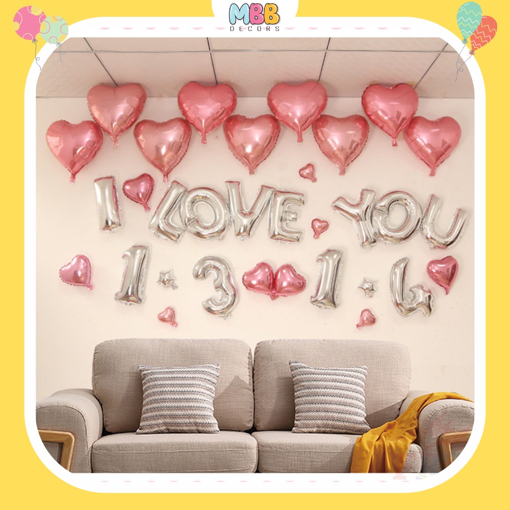 [TPHCM-TẶNG ỐNG THỔI] Bóng Chữ Cái Ghép Tên Theo Yên Cầu Size 40cm (GIÁ 1 CHỮ CÁI), Trang Trí Sinh Nhật, Happy Birthhday