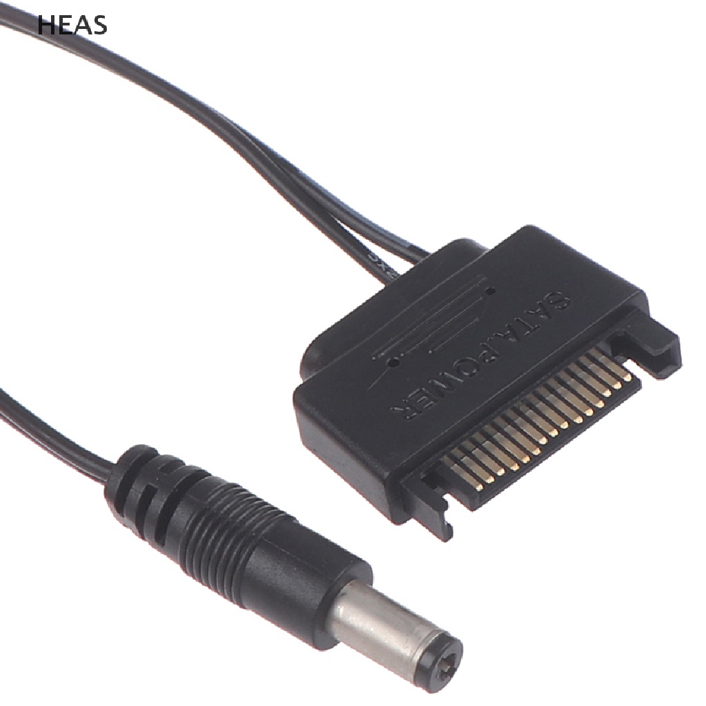He 1Pc SATA Male To DC 5.5*2.1mm 12V power supply SATA to DC Cable 20cm id
