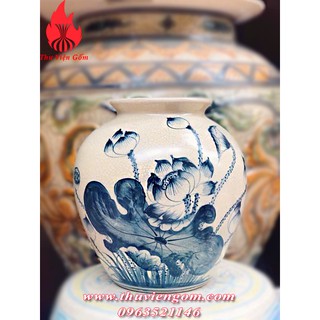 Vò cắm hoa men rạn Bát Tràng ( 6 mẫu )