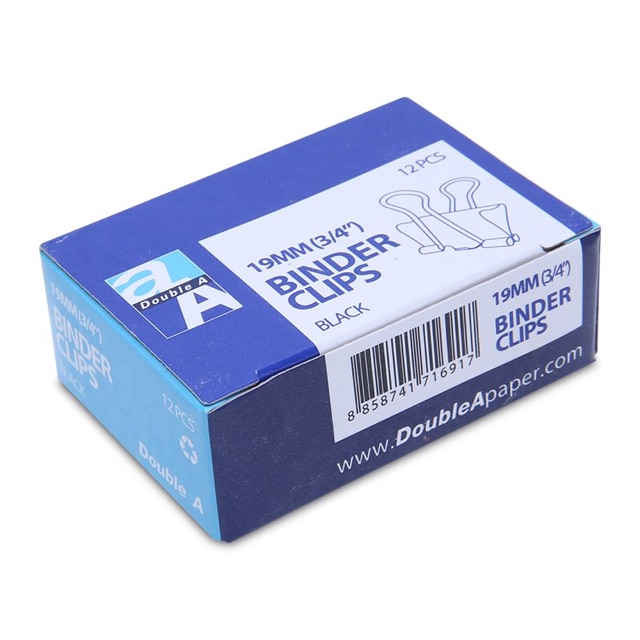 Kẹp bướm Double A 19mm (12 hộp/lốc)