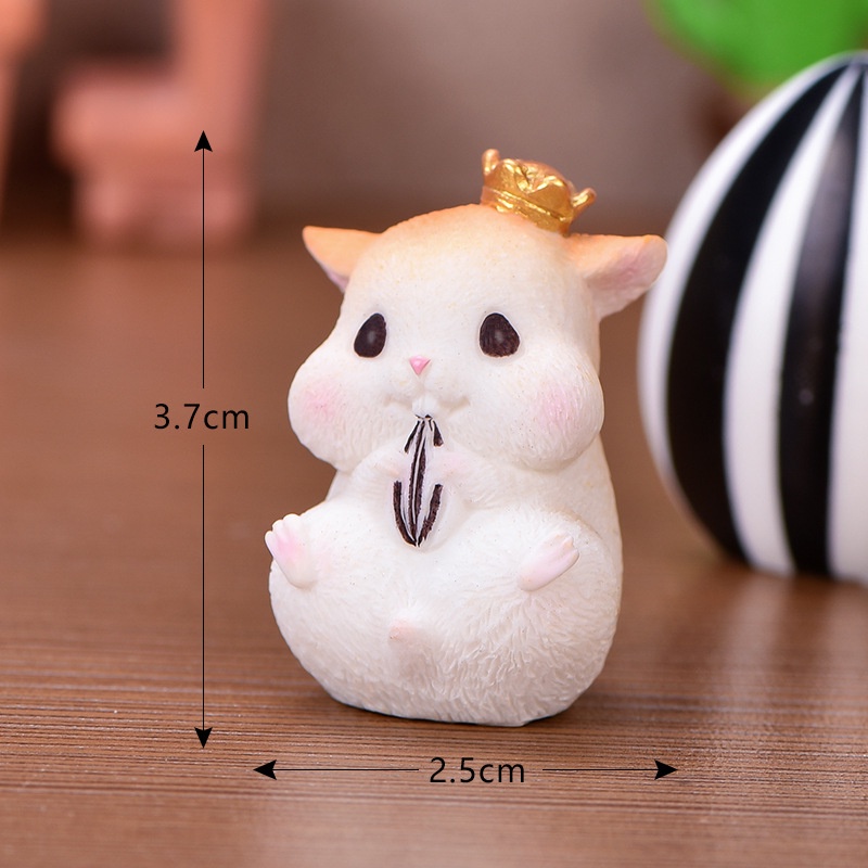 Tiểu cảnh mini ❤️ Mô hình chuột hamster đáng yêu trang trí tiểu cảnh, sân vườn, sen đá, sân vườn,terrarium