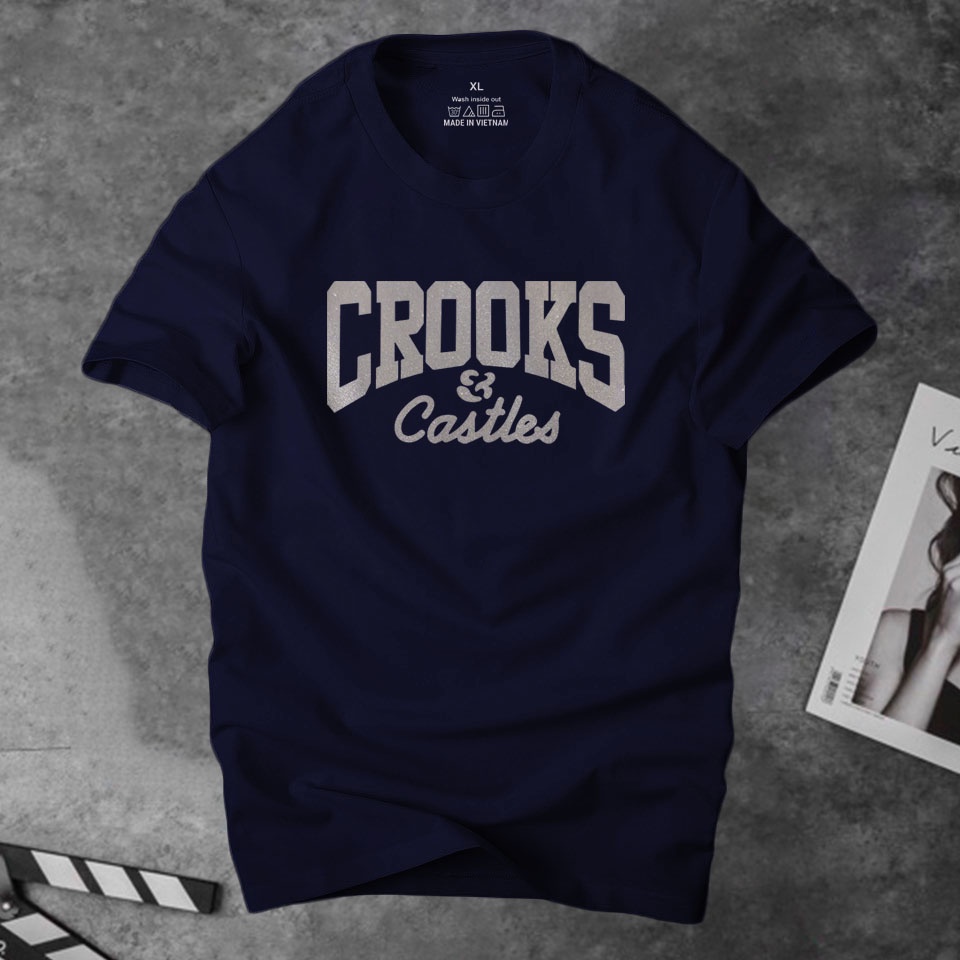 Áo thun nam cổ tròn Crooks thời trang cá tính , chất vải cotton 4 chiều thoáng mát co giãn tốt | ursport