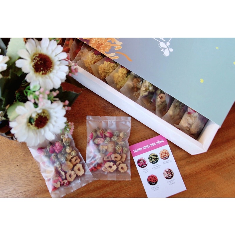 Hộp 10 gói trà hoa Bách niên