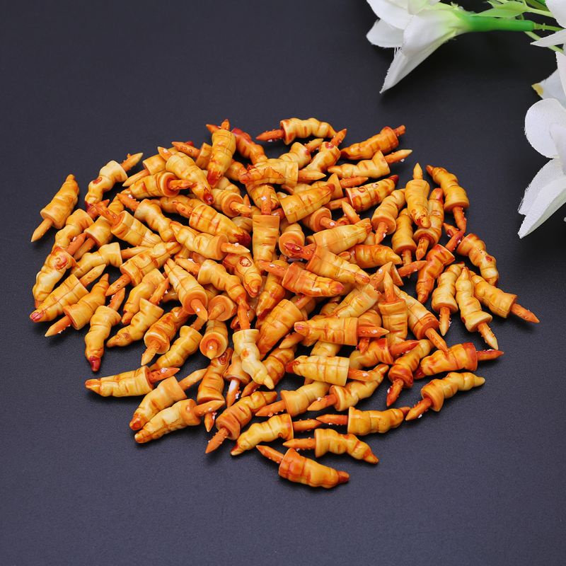 Set 100 Mũi Người Tuyết Bằng Nhựa 10x22mm Làm Đồ Thủ Công Cho Bé