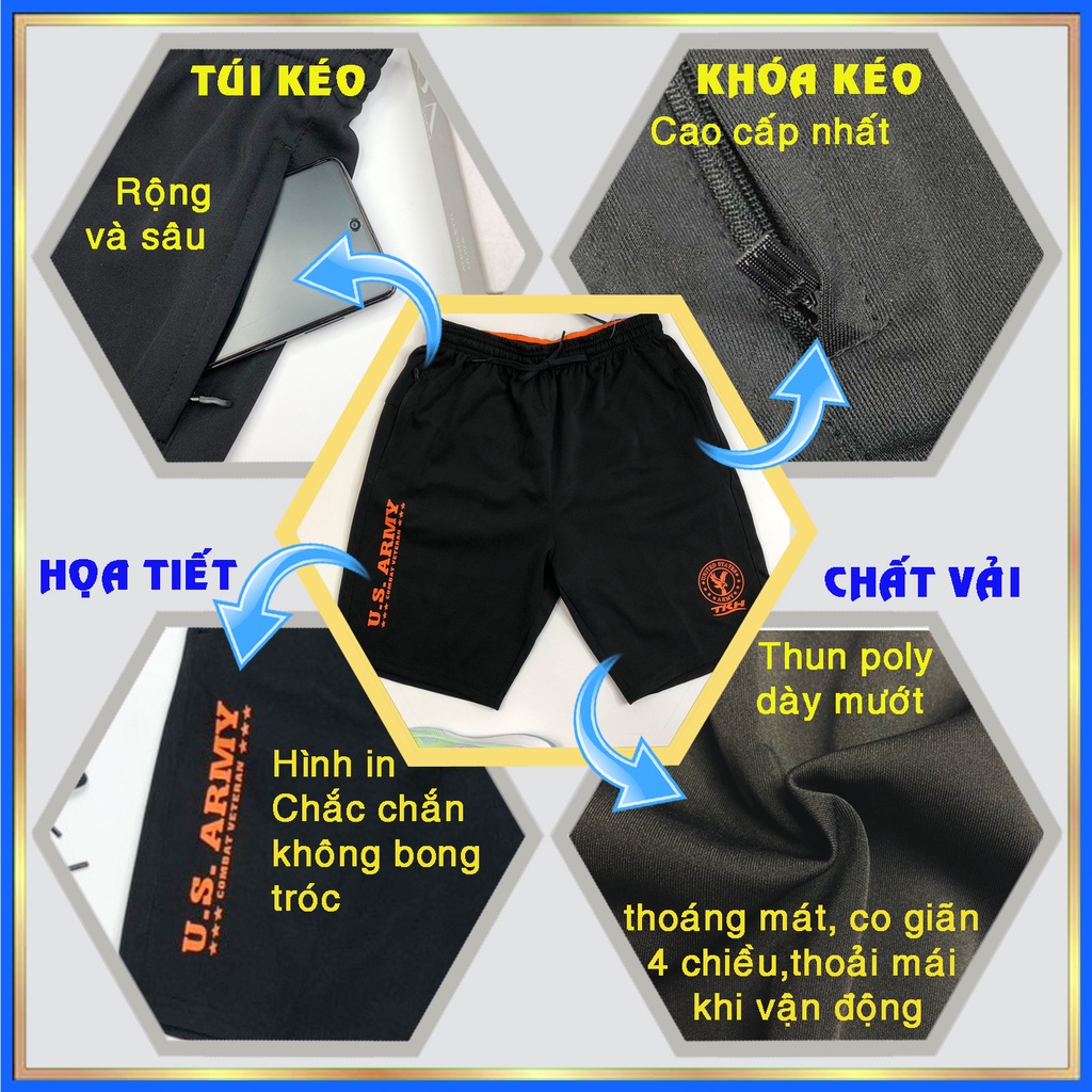 Quần sọt nam thun thể thao ngắn Q37 quần đùi nam đẹp short nam lưng thun cao cấp có size lớn cho người mập big size