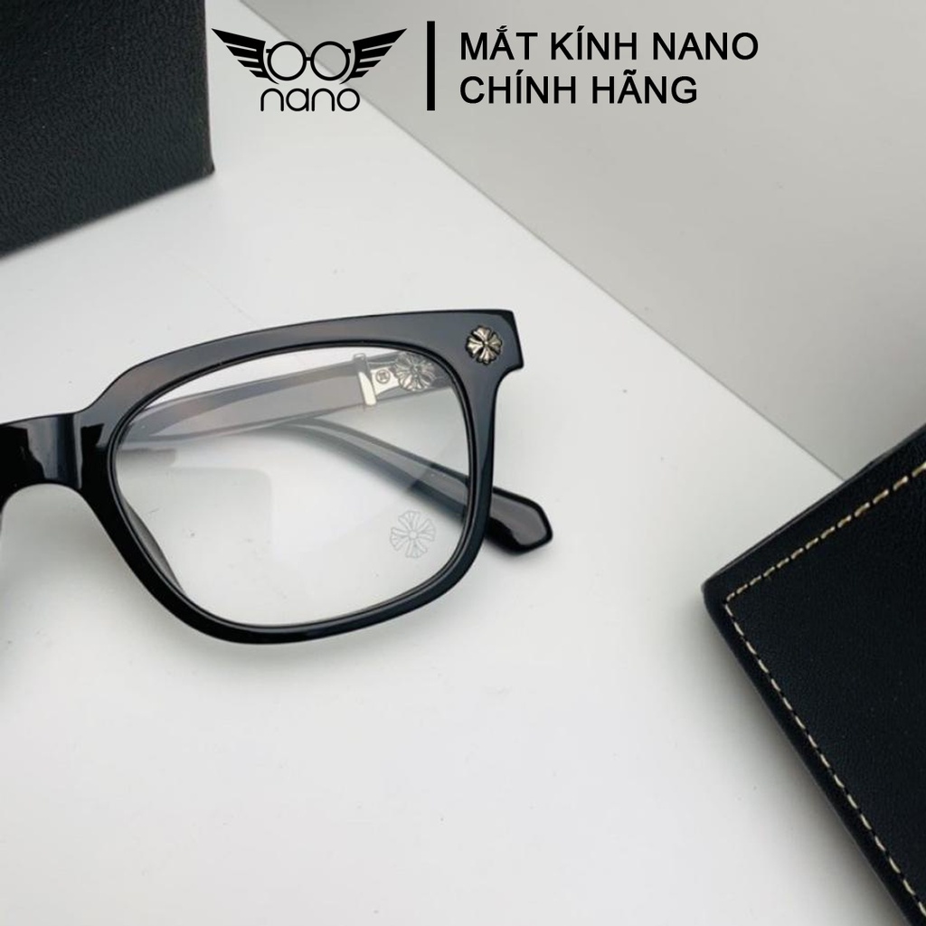 Gọng kính cận vuông nam nữ, kính gọng đen MKSV 2273 Chrome Hearts phong cách hàn quốc thời trang chính hãng