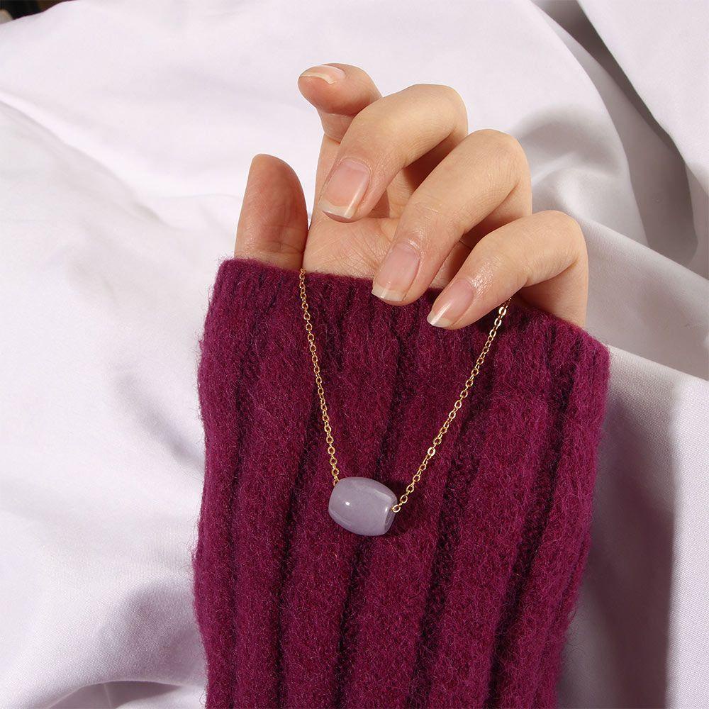 Set 2 Vòng cổ Màu Tím May Mắn Thời Trang Cho Nữ