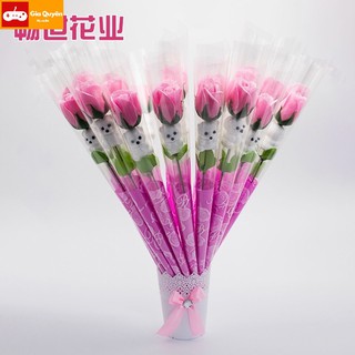 Quà tặng hoa hồng sáp thơm có gấu
