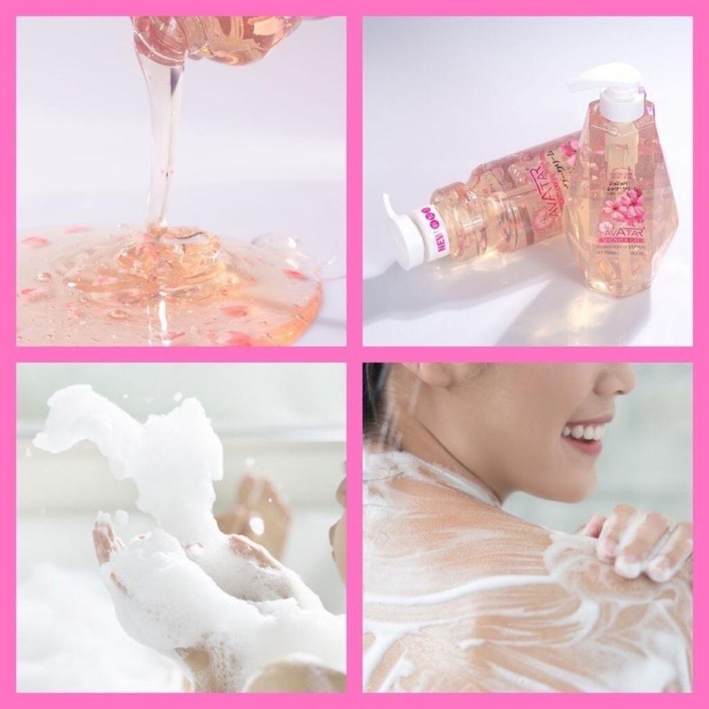 Sữa Tắm Thơm Mịn Da Bông Hoa Jojoba Avatar 900ml
