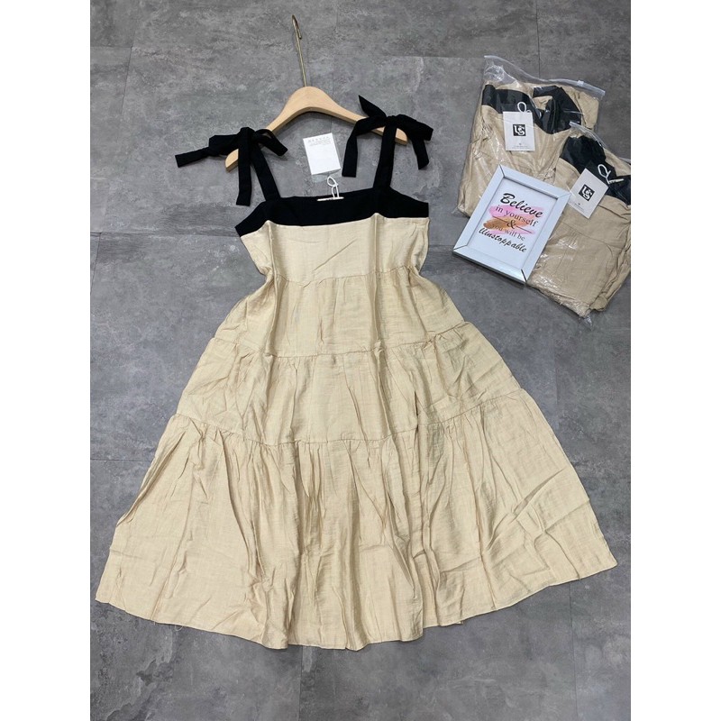 [Siêu Hot] Váy Maxi Be 2 Dây Buộc Nơ, Đầm Nữ Dáng Dài Siêu Xinh Có Ảnh Thật Kèm Video