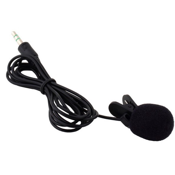 Micro Hỗ Trợ Học Online, Micro Cài Áo mini Chốt Cắm 3.5mm cho PC Laptop (2 lỗ cắp cho Mic)