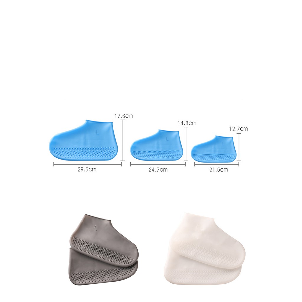 Bọc Giày Cao Su Đi Mưa Bằng Silicon Chống Thấm Nước Cho Nam và Nữ