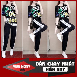 Set bộ nữ thể thao kiểu hàn năng động tôn dáng pf128s