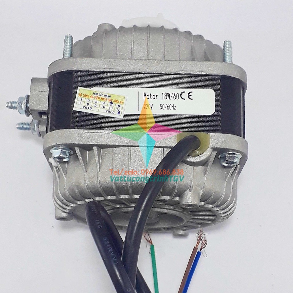 Motor quạt tủ mát AC220V công suất 60W