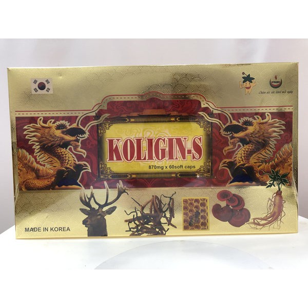 Sâm Koligin S – Hỗ trợ tăng cường sức đề kháng, giảm mệt mỏi và ngăn ngừa lão hoá cơ thể (60 viên)