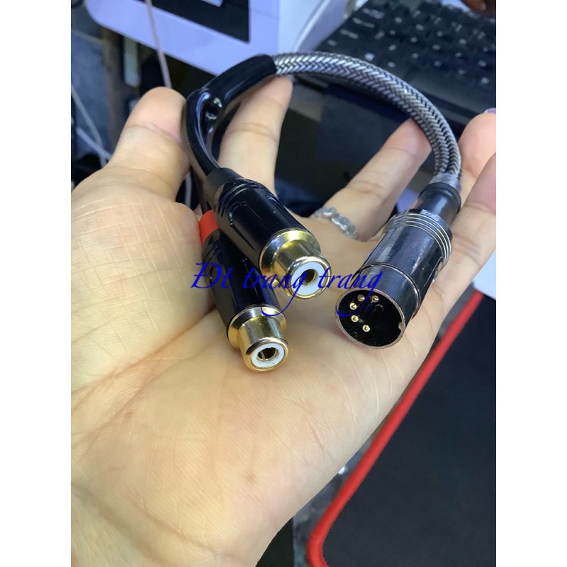 Dây midi5 chân ra 2 av âm 20 cm và 2 jack loa din dẹt tròn