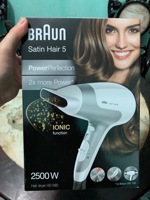 Máy sấy tóc Braun satin hair 5 cs 2500w  HÀNG XÁCH TAY ĐỨC