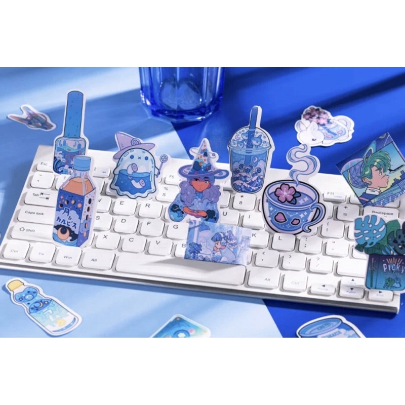 Set 50 sticker cô gái cá tính_hình dán trang trí