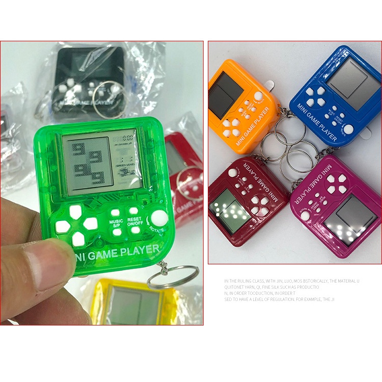 Móc khóa hình máy chơi game cầm tay màu sắc đáng yêu