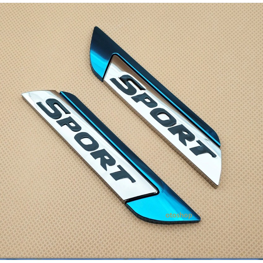 Tem chữ SPORT trang trí xe-Model 2
