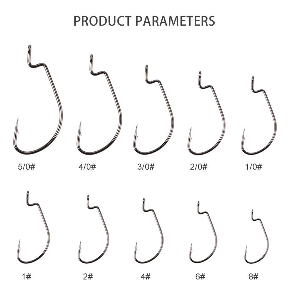 Set 50 lưỡi câu cá mềm 6 chất lượng cao