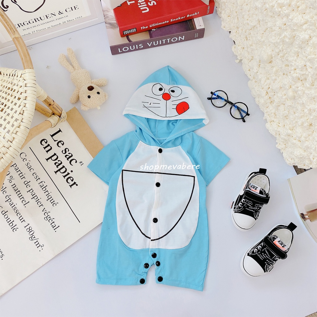 Body đùi có mũ hình ngộ nghĩnh cho bé trai và bé gái sơ sinh 3-14kg, được chọn mẫu - 𝐁𝐃𝟏𝟓