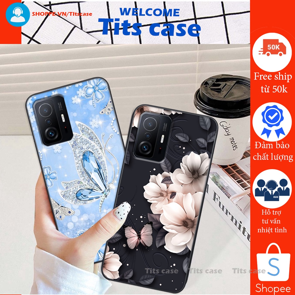 Ốp lưng  Xiaomi MI 11T / MI 11T PRO in hình thiên nga,hoa may mắn, đặc sắc ĐỘC - LẠ - BỀN