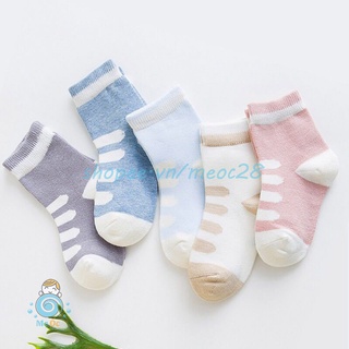 Tất trẻ em - Set 5 đôi tất kẻ mềm cho bé ngộ nghĩnh cho bé từ 0-6 tuổi