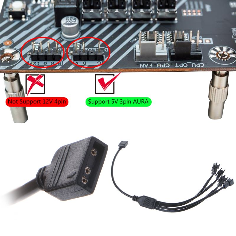 Cáp chuyển đổi từ cổng 5V 3PIN sang JST SM 3Pin cho bo mạch chủ SYNC