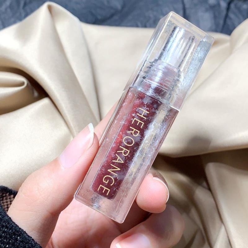 Son kem bóng đá băng HERORANGE mềm mịn căng mọng Ice Flower Lip Glaze Little Devil HERO21 HERO27