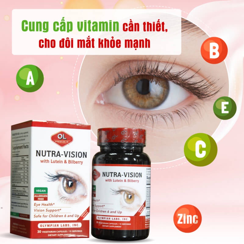 Viên uống bổ mắt Olympian Labs Nutra Vision lọ 30 viên - NT114