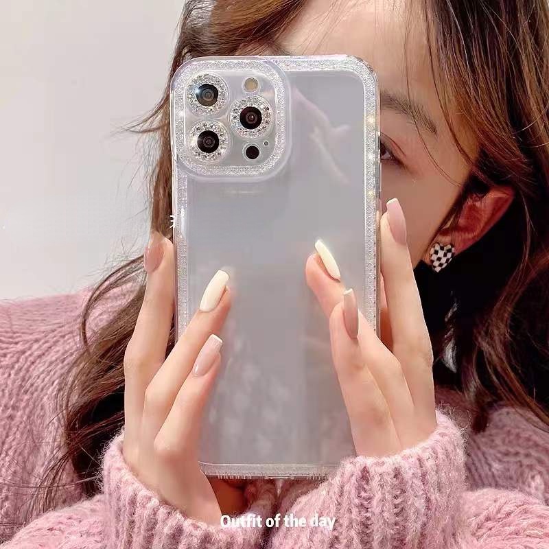 Ốp điện thoại trong suốt chống rơi tùy chọn màu sắc cho compatible for Iphone 14 13Pro Max 12 11 Pro Max Xs Xr X 6s 7 8 Plus Se20