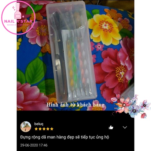 Hộp nhựa đựng dụng cụ làm nail chuyên dụng NAIL R’STAR