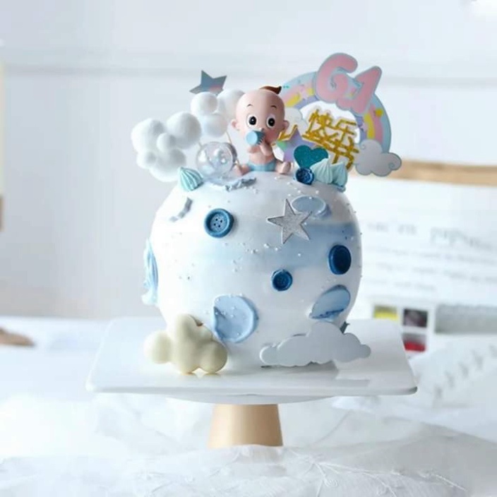 búp bê trang trí bánh kem [FREESHIP❤️] em bé thôi nôi đẩy xe