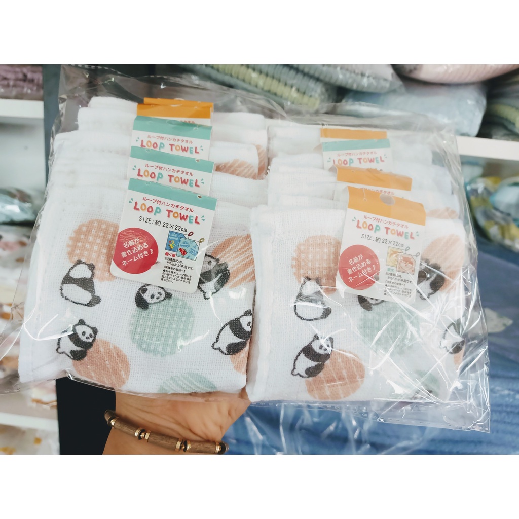 Khăn xô cho bé - set 10 khăn xuất Nhật kích thước 20x20cm