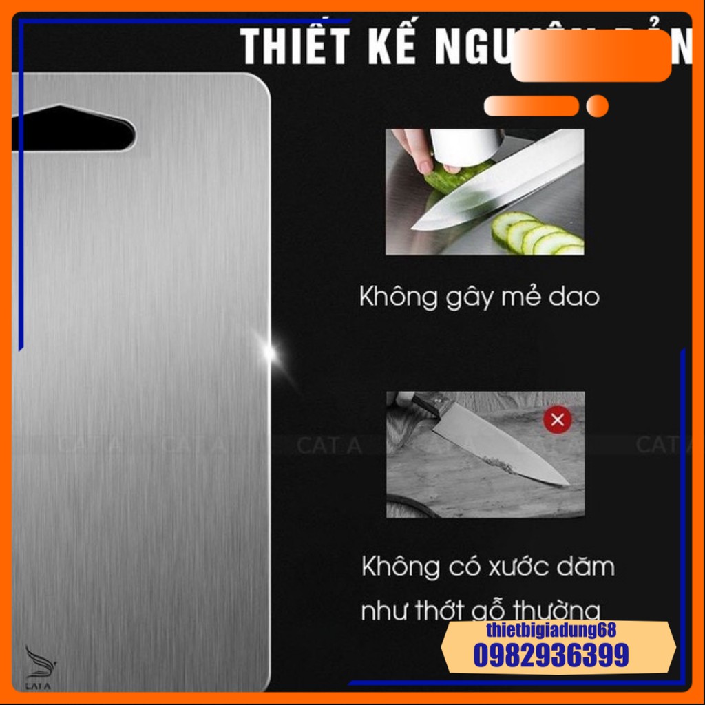 Thớt Inox 304 Cao Cấp Kháng Khuẩn Sạch Sẽ – Chống Rỉ Sét Nấm Mốc