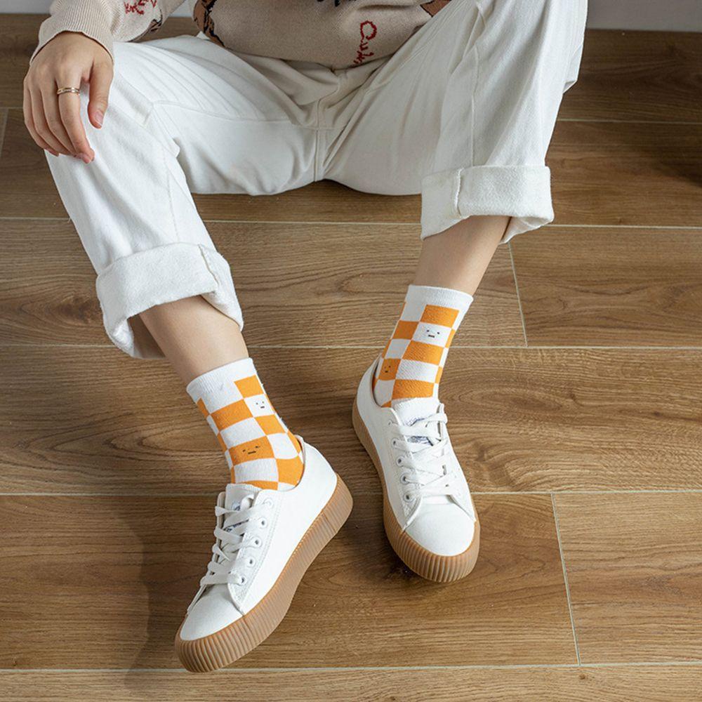 Vớ Cotton Thoáng Khí Họa Tiết Trái Cây Dễ Thương Phong Cách Harajuku Cho Nữ